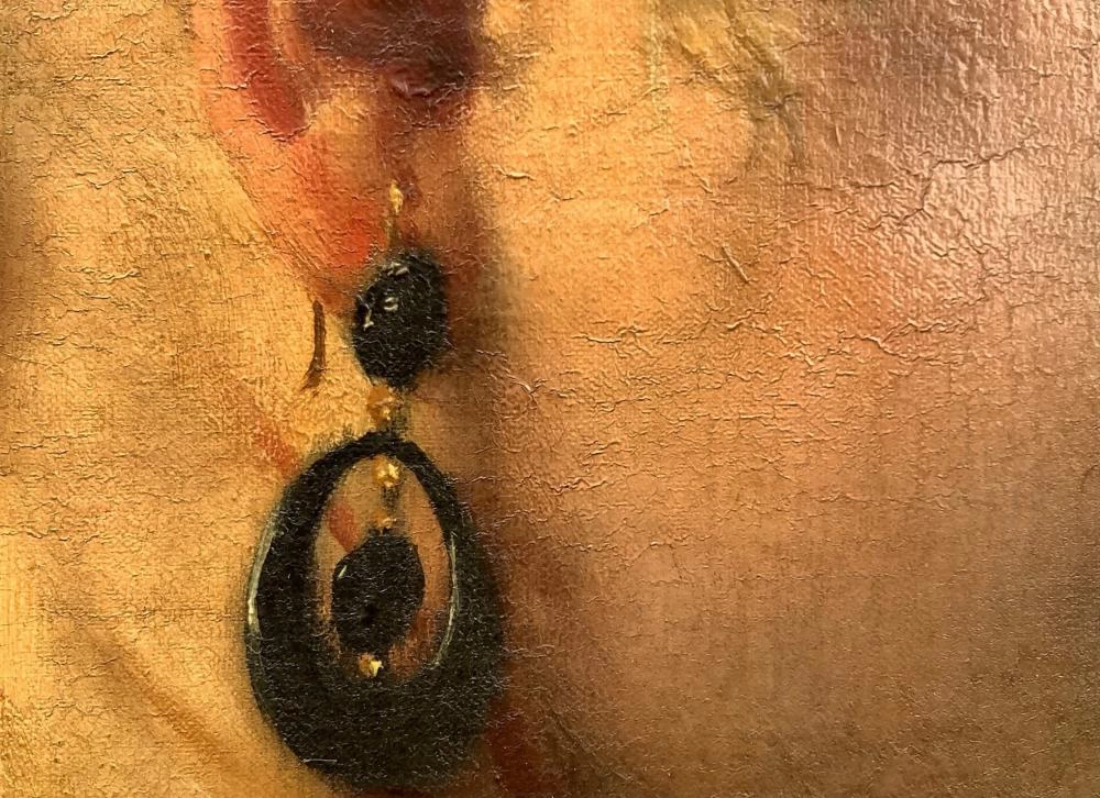 Donna con ventaglio - dettaglio 1